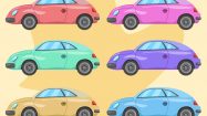 Beetle Car Collection PNG Free